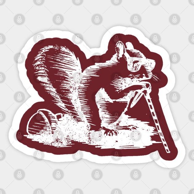 A Blind Squirrel... Sticker by Samson_Co